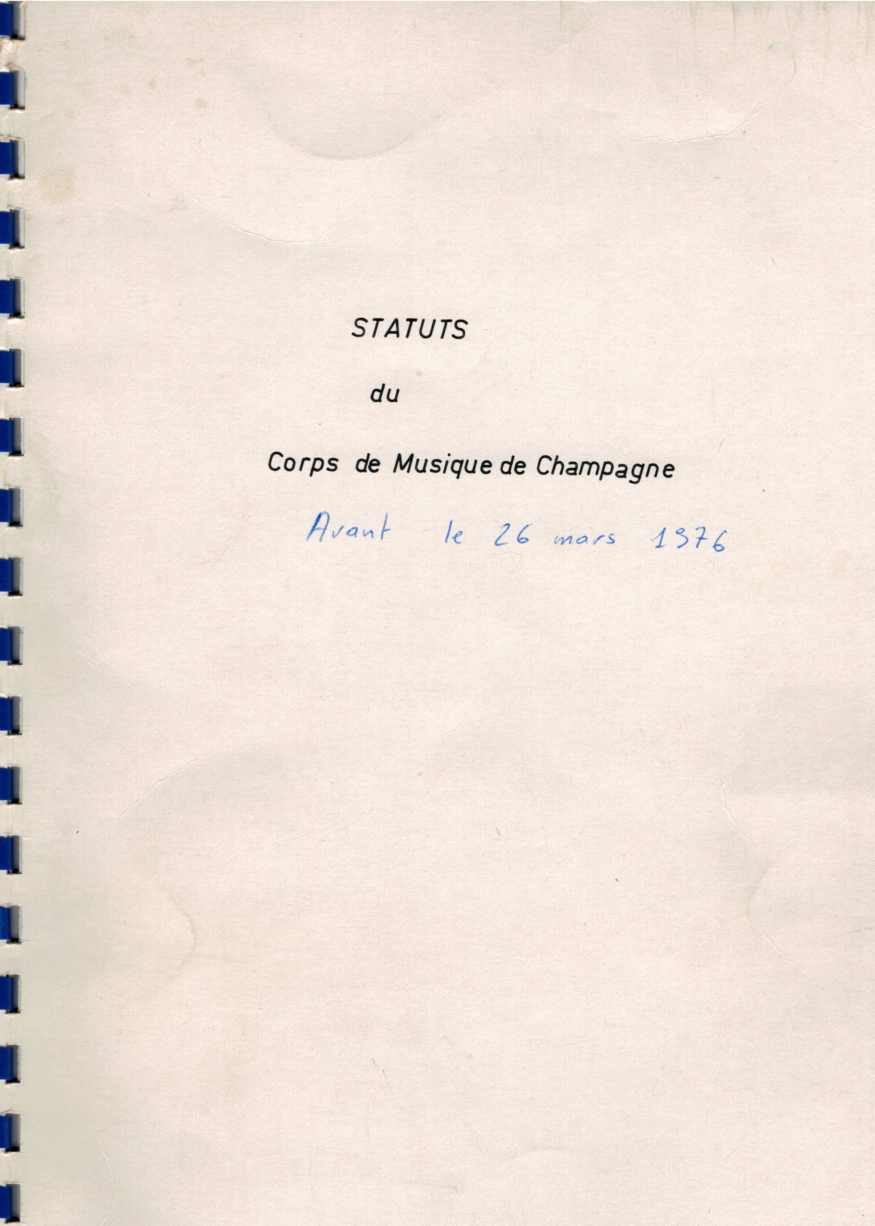 1976 Statuts